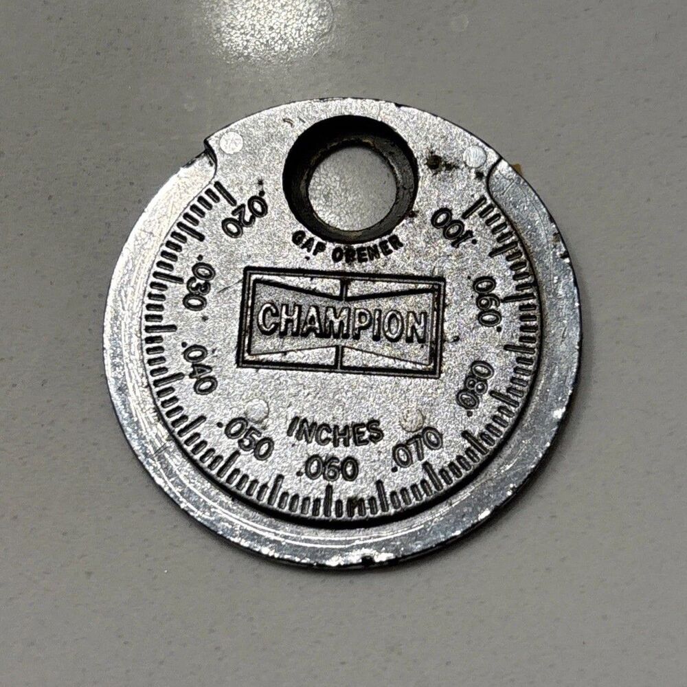 Vintage Champion Spark Plugs USA CT 481 Taper Gap Gauge Gap Opener